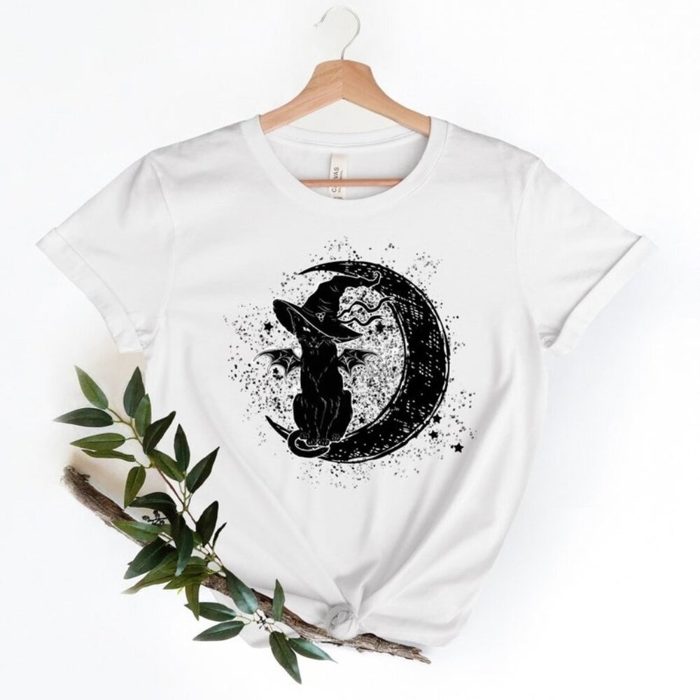 Gothic Cat Shirt, Cat Lover Tshirt, Cat Lover Gift, Cat Shirt For Women